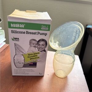 Two Haakaa Silicone Breast Pumps